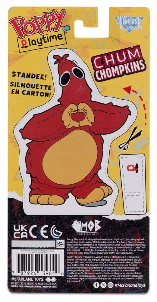 McFarlane Toys Poppy Playtime Chum Chompkins Bendables Actionfigur