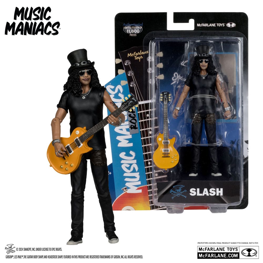 McFarlane Toys Slash Guns N´Roses Rock Music Maniacs Actionfigur 15 cm