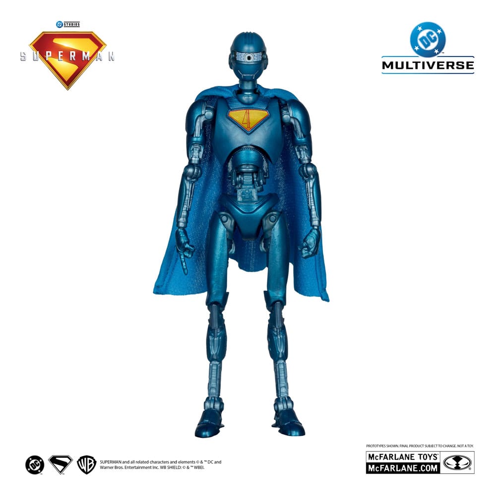 McFarlane Toys Superman 2025 DC Multiverse Deluxe Superman Robot Red Platinum Edition Actionfigur