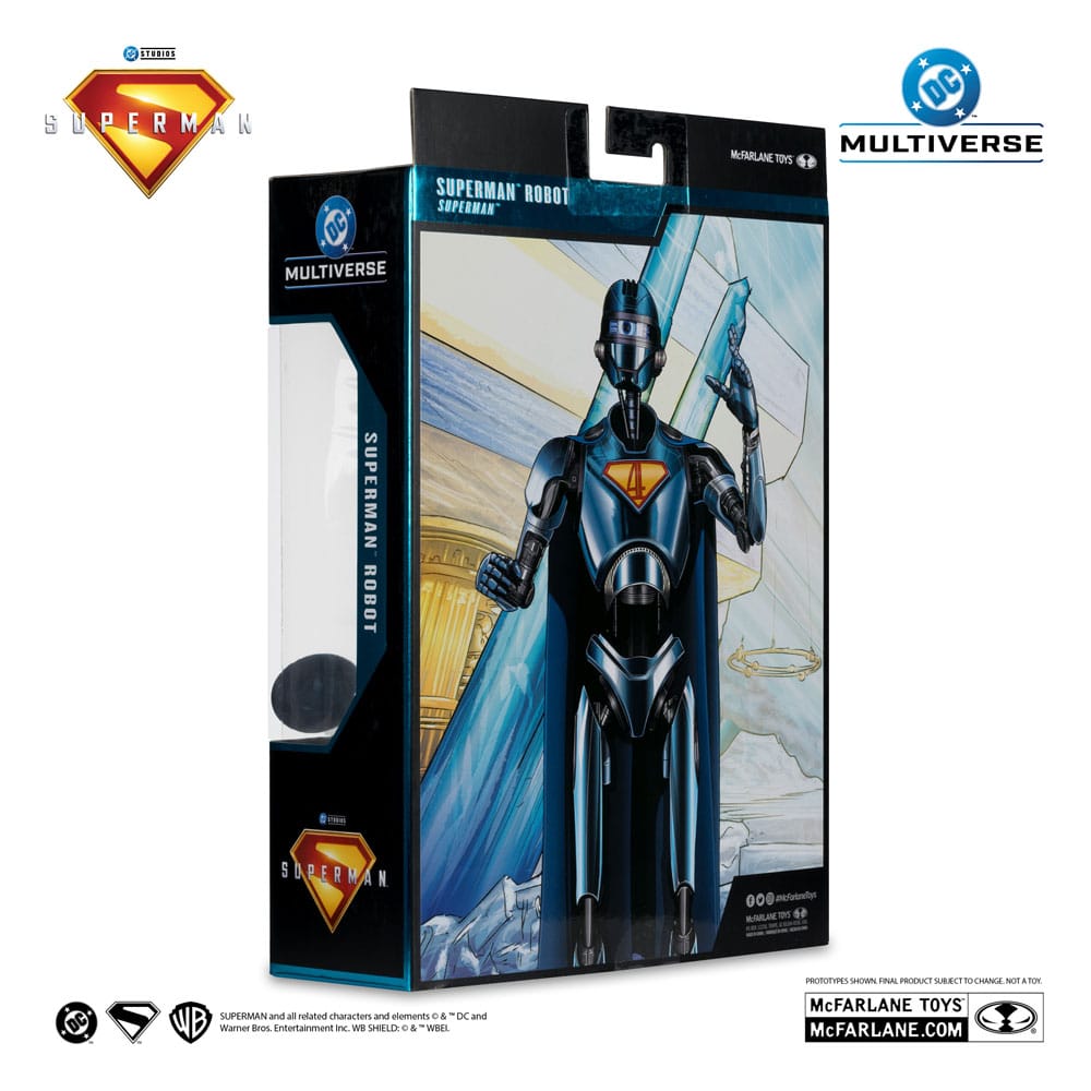 McFarlane Toys Superman 2025 DC Multiverse Deluxe Superman Robot Red Platinum Edition Actionfigur