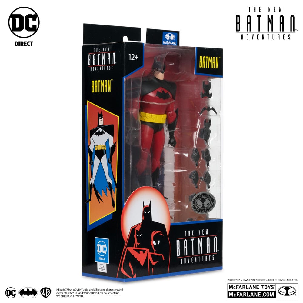 McFarlane Toys The New Batman Adventure DC Multiverse Batman Silver Platinum Edition Actionfigur