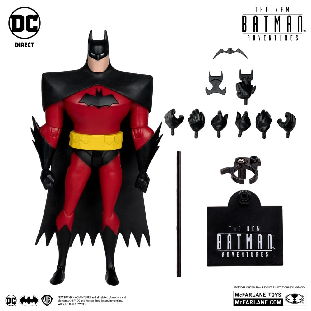 McFarlane Toys The New Batman Adventure DC Multiverse Batman Silver Platinum Edition Actionfigur