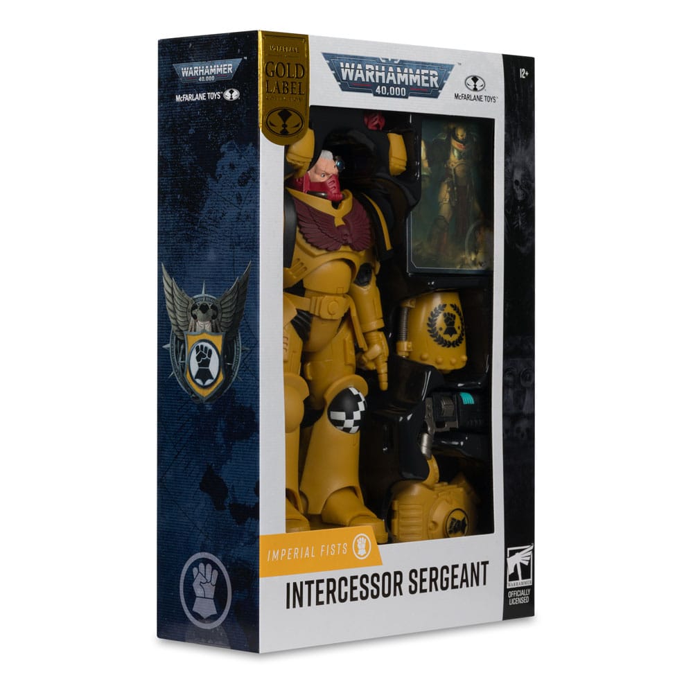 McFarlane Toys Warhammer 40,000 Intercessor Sergeant Imperial Fist Gold Label Actionfigur