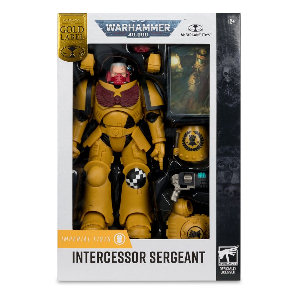 McFarlane Toys Warhammer 40,000 Intercessor Sergeant Imperial Fist Gold Label Actionfigur