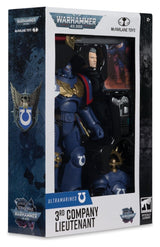 McFarlane Toys Warhammer 40,000 Total War 3rd Company Lieutenant (Ultramarines) Actionfigur