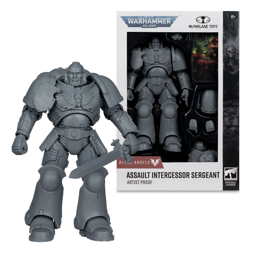 McFarlane Toys Warhammer 40000 Assault Intercessor Sergeant Blood Angel Artist Proof Actionfigur