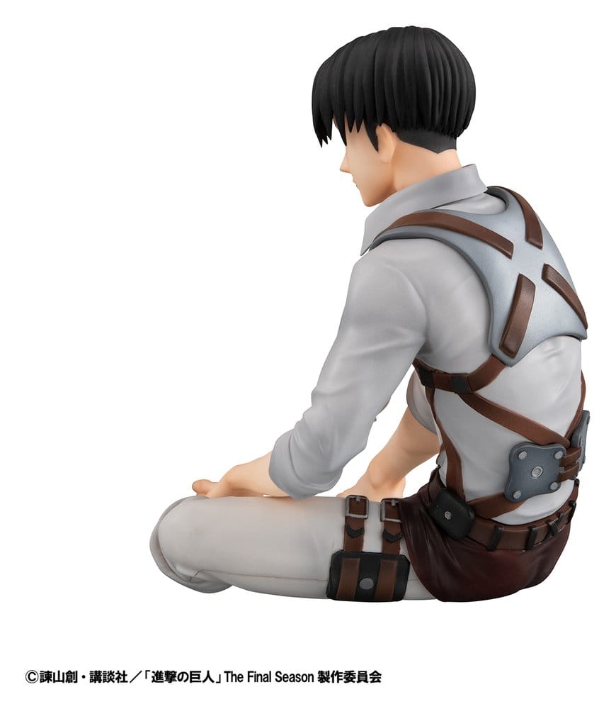 Megahouse Attack On Titan G.E.M. Series Eren Yeager & Squad Captain Levi Palm Size Figuren