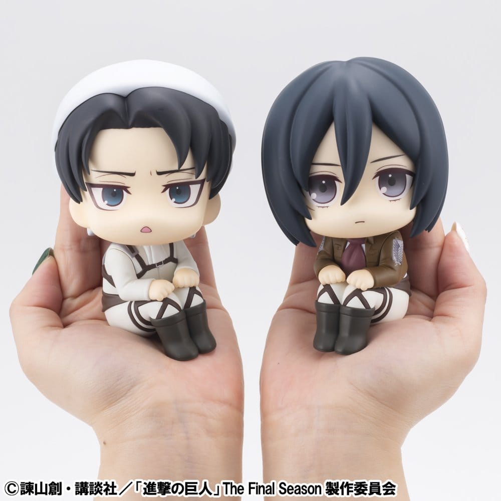 Megahouse Attack On Titan Look Up Levi Und Mikasa Ackerman Cleaning Up Ver. Statuen