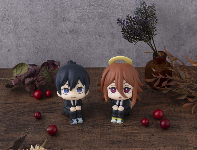 Megahouse Chainsaw Man The Movie Reze Arc Look Up Aki Hayakawa Smile Ver. & Angel Devil Set (with gift) Statue