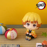 Megahouse Demon Slayer Kimetsu no Yaiba 2er-Pack Zenitsu Agatsuma Grumpy Ver. & Kaigaku (with gift) Look Up Figuren
