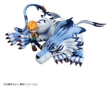 Megahouse Digimon Adventure G.E.M. Series Garurumon & Ishida Yamato Figur