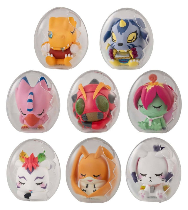 Megahouse Digimon Adventure Good Night Digicolle Mega Egg Figure Minifiguren Display Blind Box