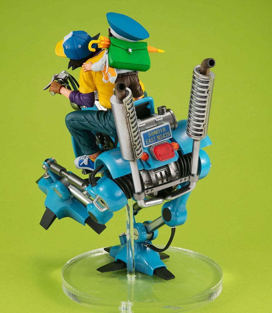 Megahouse Dragonball Z Son Goku & Son Gohan & Robot with two legs Desktop Real McCoy EX PVC Diorama
