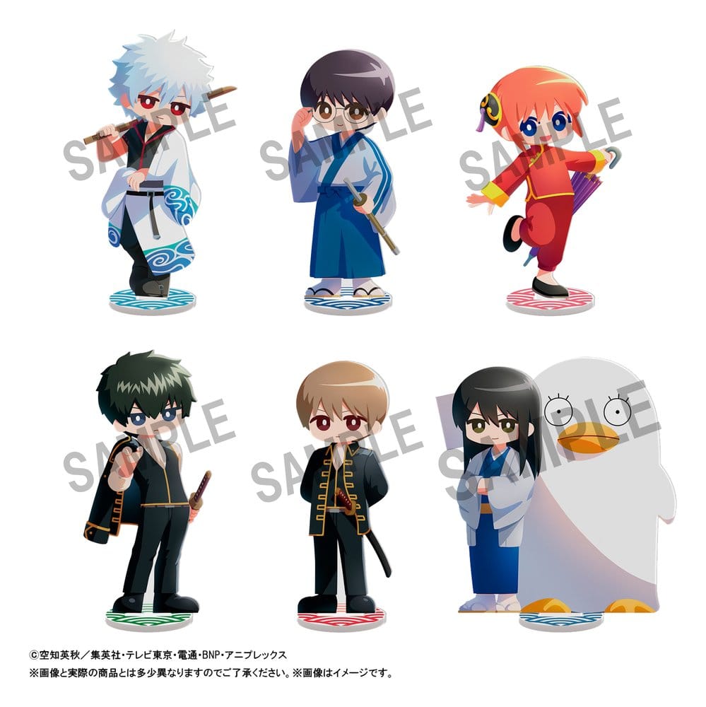 Megahouse Gintama Irusta Minifiguren (6) (Repeat) Blind Box Display