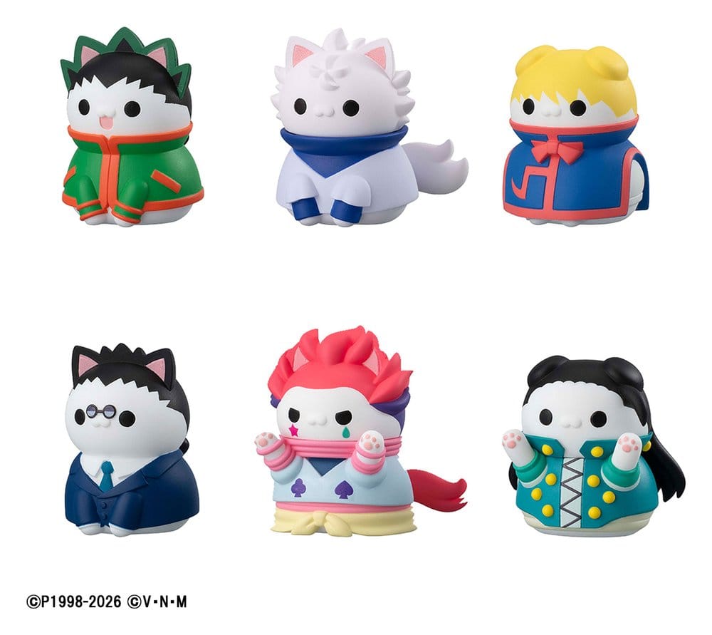 Megahouse Hunter x Hunter Mega Cat Project Nyanter x Nyanter Hunter x Cat Blind Box Figur