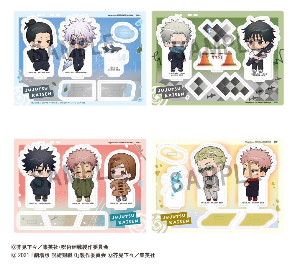 Megahouse Jujutsu Kaisen Buddycolle Suguru Geto Satoru Gojo 5th Anniversary Acrylaufsteller