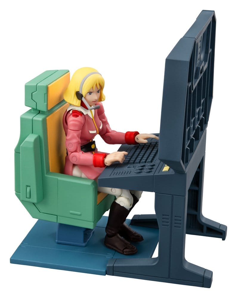 Megahouse Mobile Suit Gundam G.M.G. EX Diorama White Base Bridge Radio Operator Desk Set