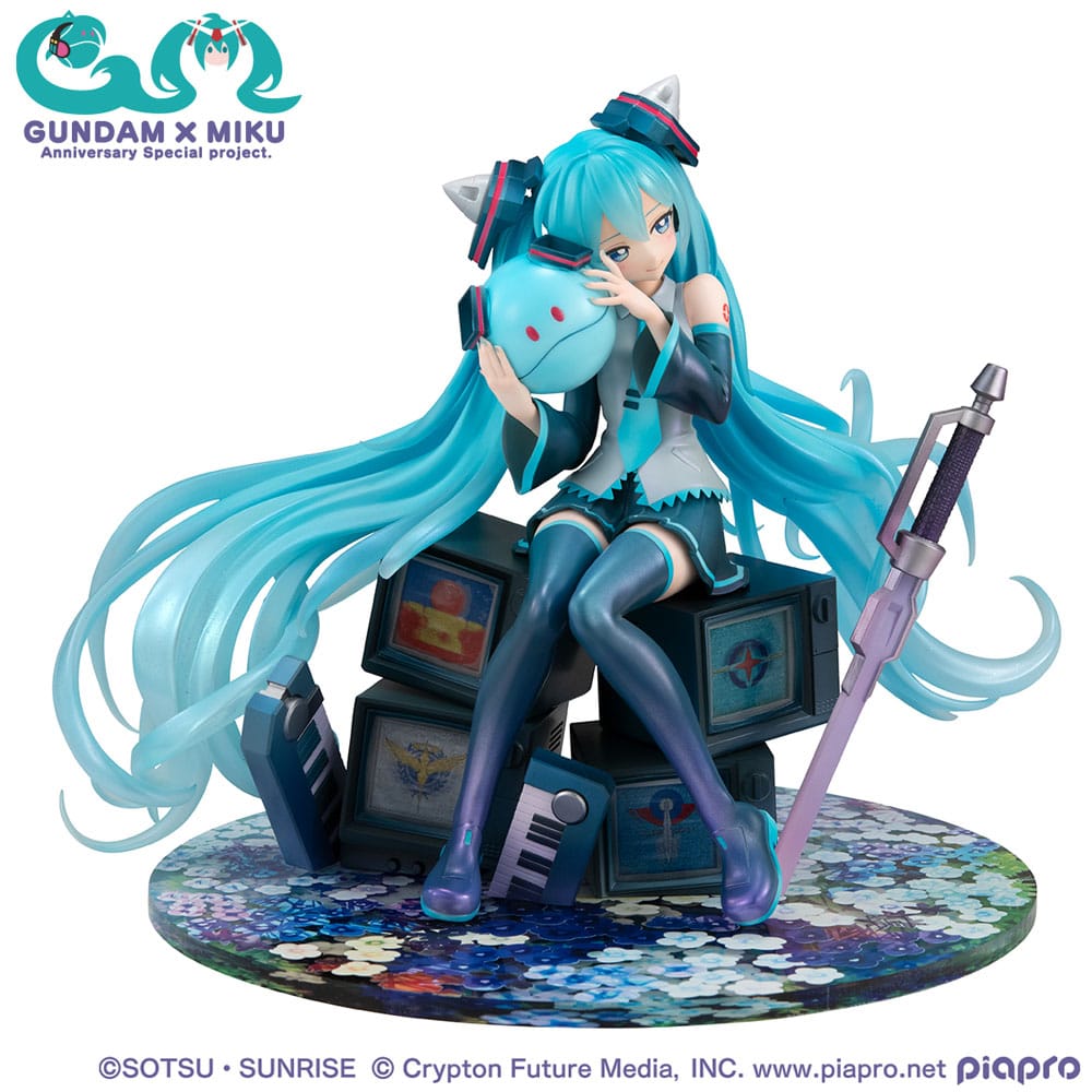 Megahouse Mobile Suit Gundam Lucrea Hatsune Miku x OO Gundam 45th Anniversary Statue