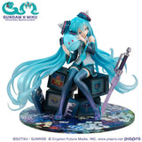 Megahouse Mobile Suit Gundam Lucrea Hatsune Miku x OO Gundam 45th Anniversary Statue