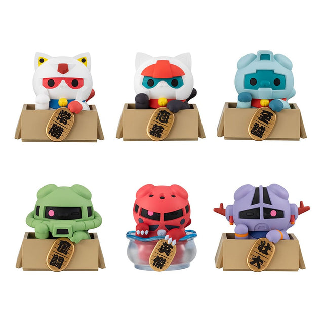 Megahouse Mobile Suit Gundam Mega Cat Project Cats Luckycat Blind Box Sammelfiguren