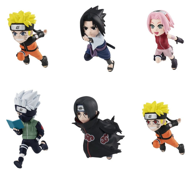 Megahouse Naruto Shippuden Blind Box Display (6) Tobimas Minifiguren