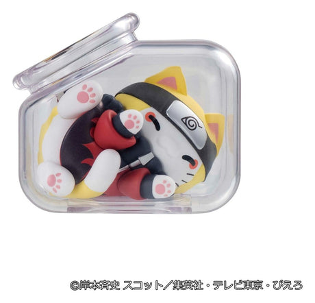 Megahouse Naruto Shippuden Mega Cat Project Good Night Nyaruto! Gathering Akatsuki Vol. 1 Edition Blind Box Display