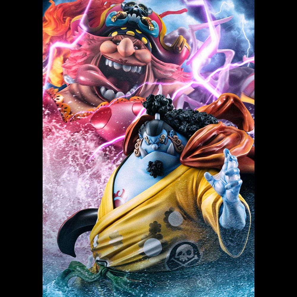 Megahouse One Piece Knight of the Sea Jinbe Portrait Of Pirates SA-MAXIMUM Statue