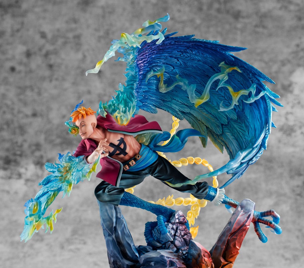 Megahouse One Piece Marco the Phoenix Leader of 1st group of Whitebeard Pirates P.O.P MAS Maximum Statue