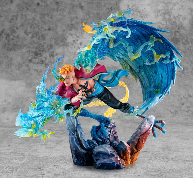 Megahouse One Piece Marco the Phoenix Leader of 1st group of Whitebeard Pirates P.O.P MAS Maximum Statue