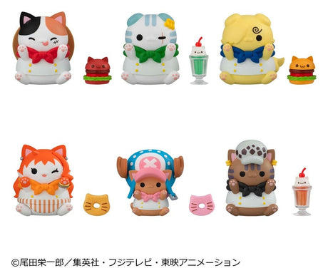 Megahouse One Piece Mega Cat Project NyanPieceNyan Diner Minifiguren