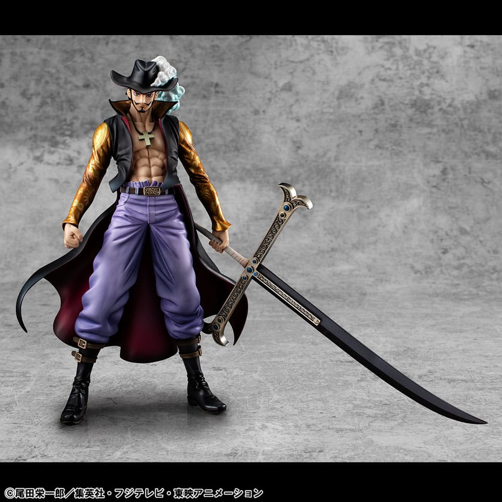 Megahouse One Piece P.O.P SA-MAXIMUM Hawk Eye Dracule Mihawk Ver. R Statue