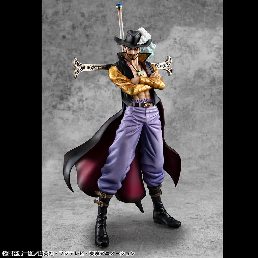 Megahouse One Piece P.O.P SA-MAXIMUM Hawk Eye Dracule Mihawk Ver. R Statue