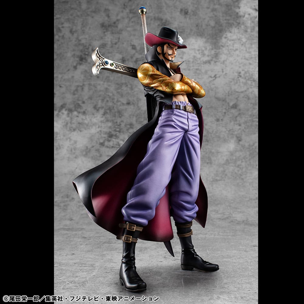 Megahouse One Piece P.O.P SA-MAXIMUM Hawk Eye Dracule Mihawk Ver. R Statue