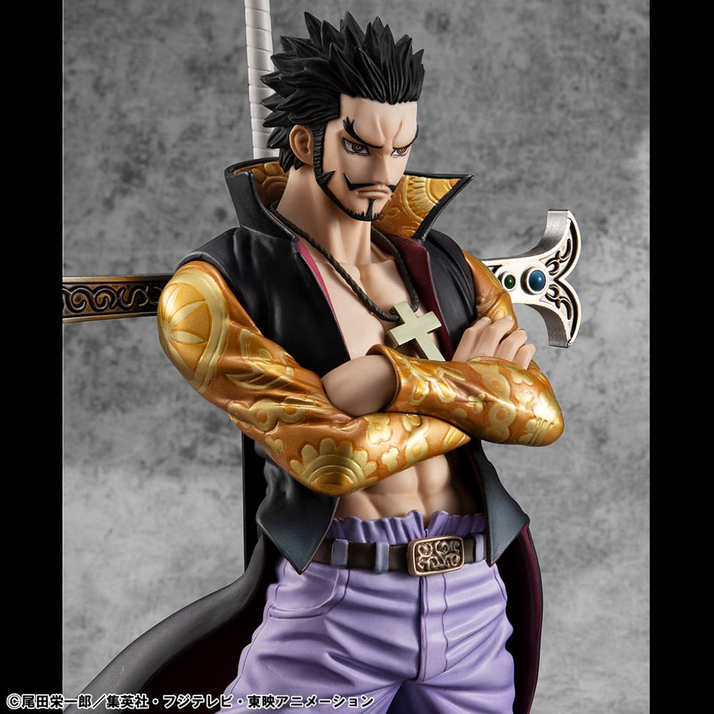 Megahouse One Piece P.O.P SA-MAXIMUM Hawk Eye Dracule Mihawk Ver. R Statue