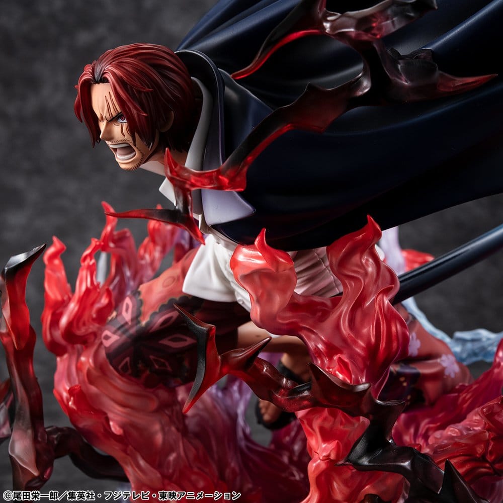 Megahouse One Piece P.O.P SA-MAXIMUM Red-Haired Shanks Leader of Red Hair Pirates Statue
