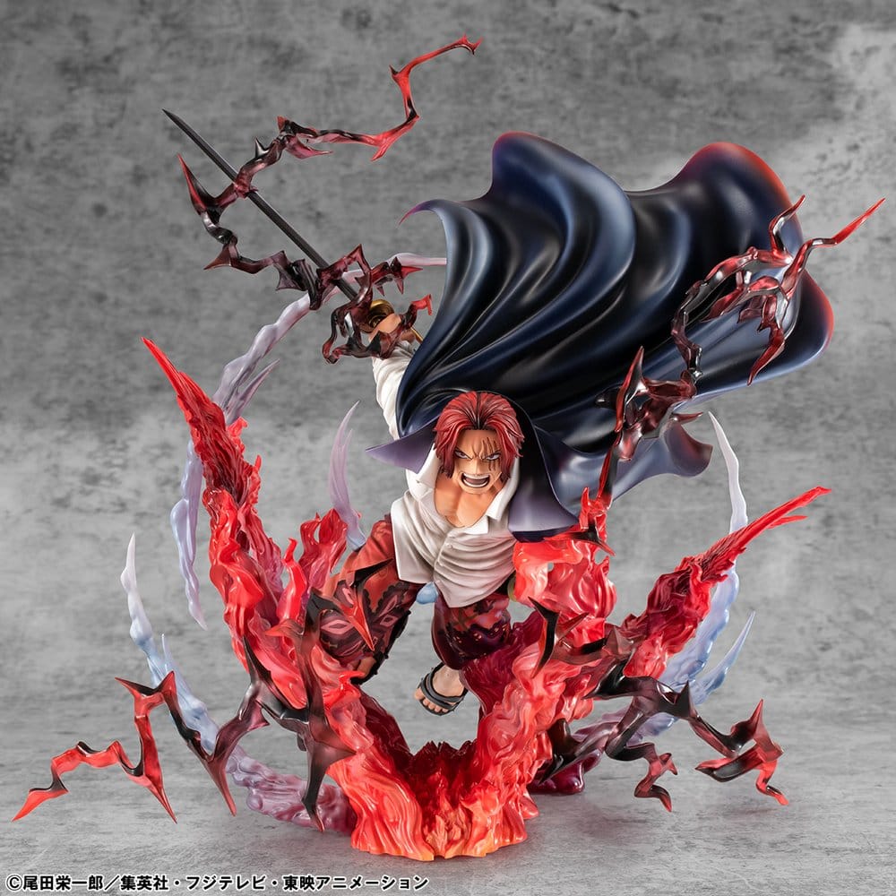 Megahouse One Piece P.O.P SA-MAXIMUM Red-Haired Shanks Leader of Red Hair Pirates Statue