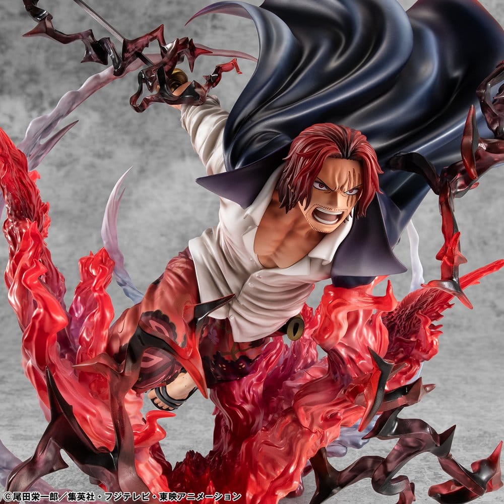 Megahouse One Piece P.O.P SA-MAXIMUM Red-Haired Shanks Leader of Red Hair Pirates Statue