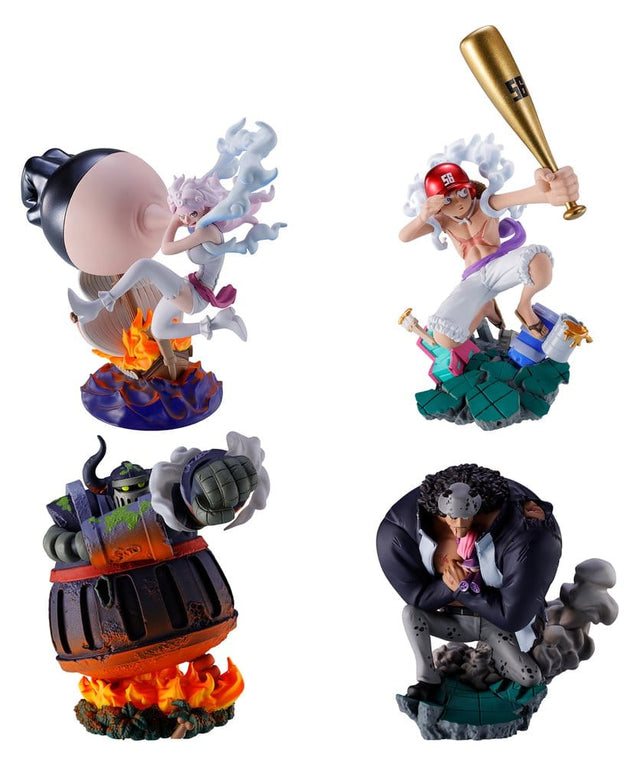Megahouse One Piece Petitrama Series LOGBOX RE BIRTH Ver. Egghead 02 Egghead Minifiguren