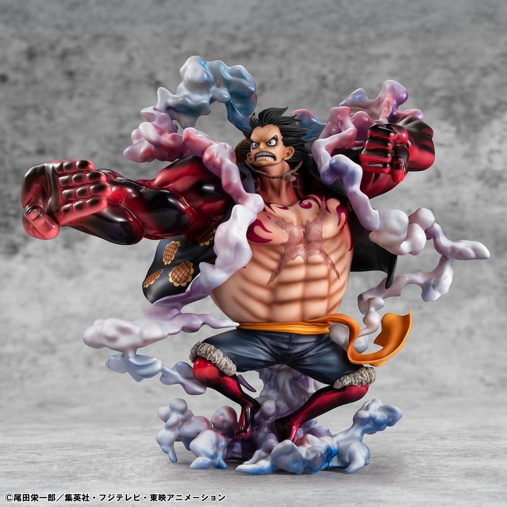 Megahouse One Piece Portrait.Of.Pirates SA-Maximum Monkey D. Ruffy Gear 4 Bounce-Man 10th Limited Ver. Figur