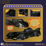Mezco Toys Batman (1989) Batmobile 5 Points Fahrzeug