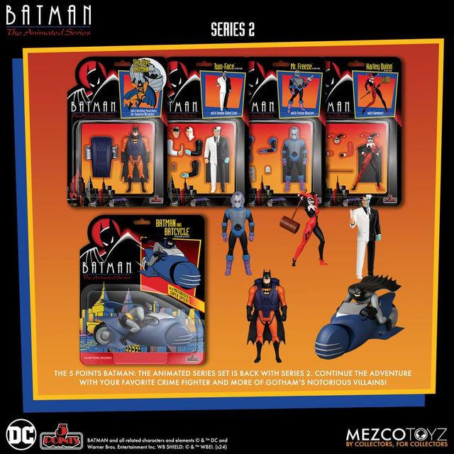Mezco Toys Batman The Animated Series 2 Batman 5 Points Deluxe Box Set Actionfigur