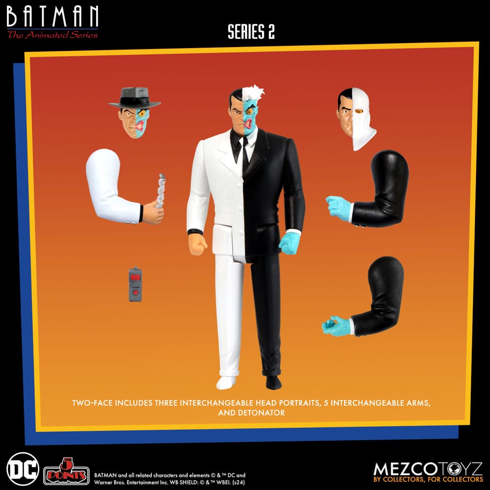 Mezco Toys Batman The Animated Series 2 Batman 5 Points Deluxe Box Set Actionfigur
