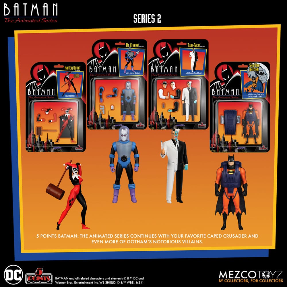 Mezco Toys Batman The Animated Series 2 Batman 5 Points Deluxe Box Set Actionfigur