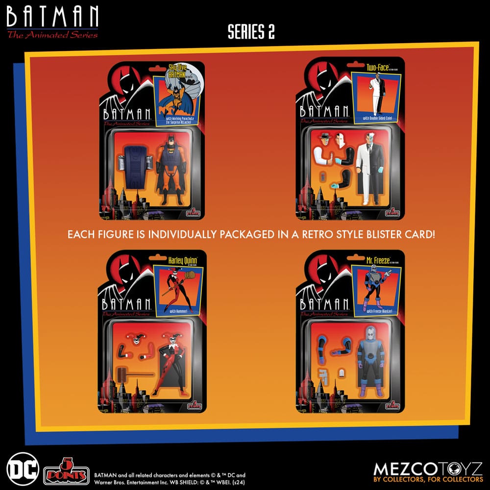 Mezco Toys Batman The Animated Series 2 Batman 5 Points Deluxe Box Set Actionfigur