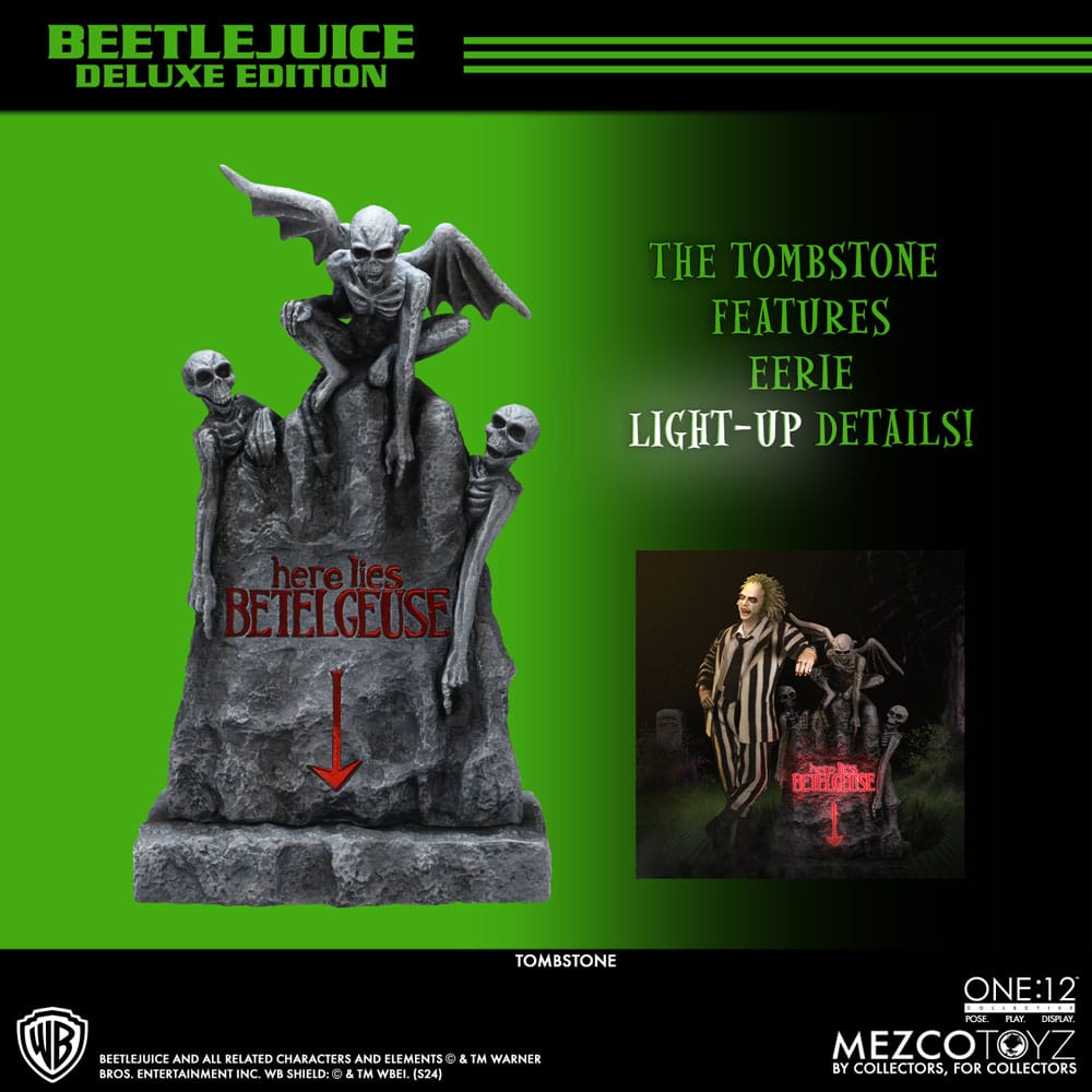 Mezco Toys Beetlejuice Deluxe Edition 1/12 Actionfigur