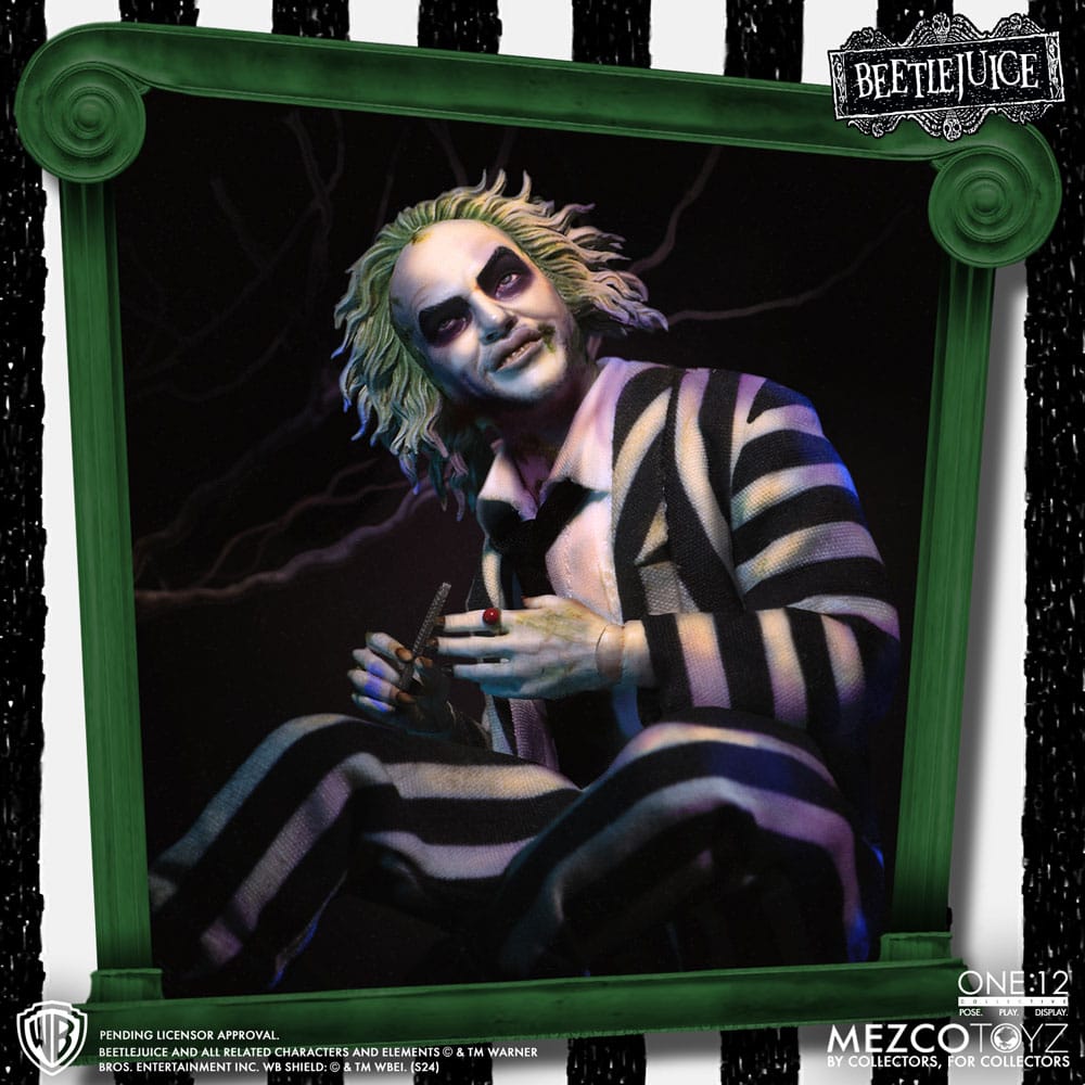 Mezco Toys Beetlejuice Deluxe Edition 1/12 Actionfigur
