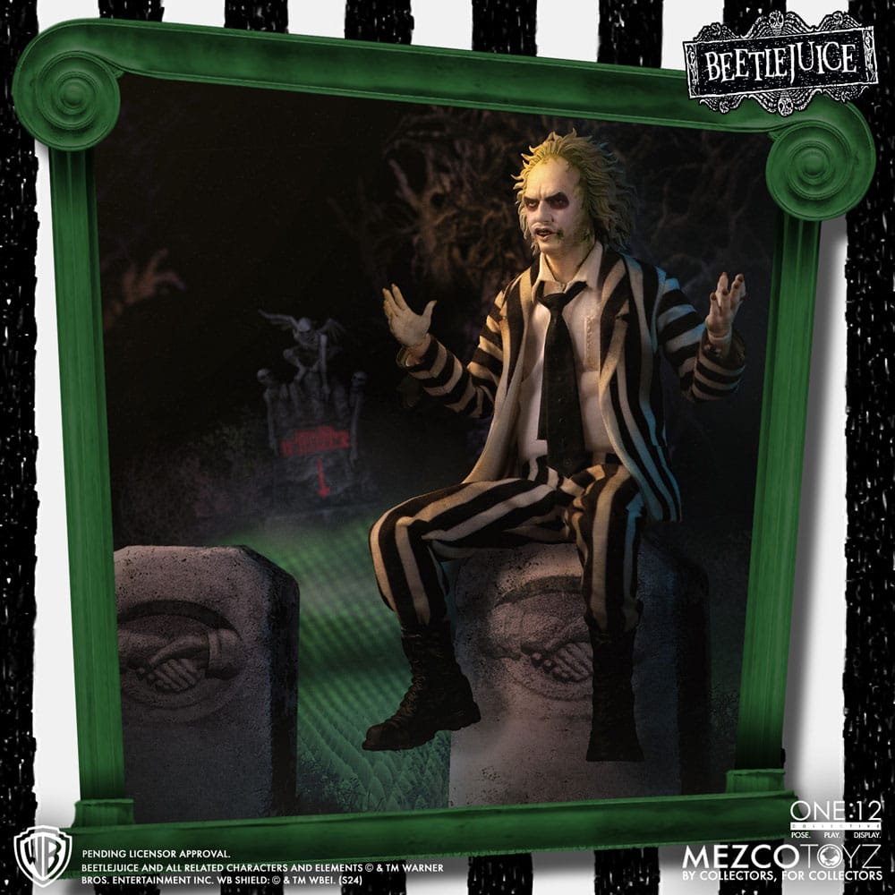 Mezco Toys Beetlejuice Deluxe Edition 1/12 Actionfigur