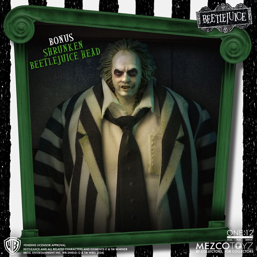 Mezco Toys Beetlejuice Deluxe Edition 1/12 Actionfigur