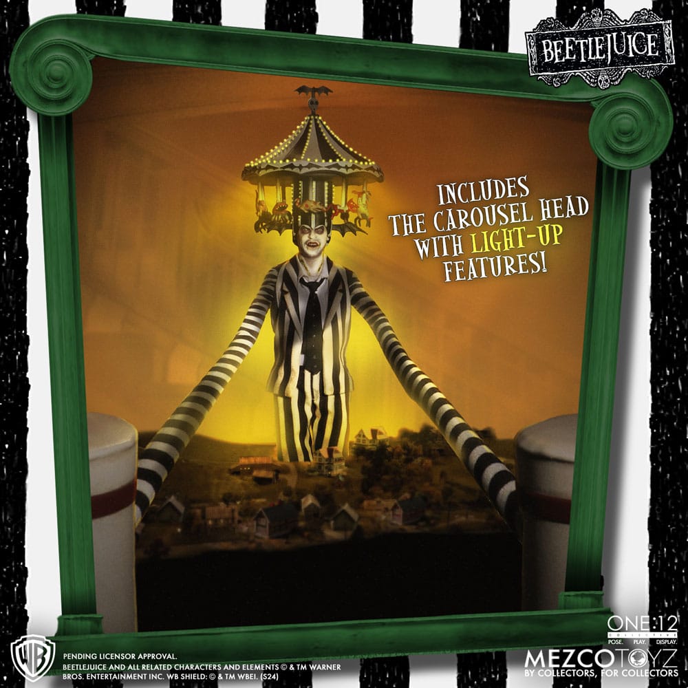 Mezco Toys Beetlejuice Deluxe Edition 1/12 Actionfigur