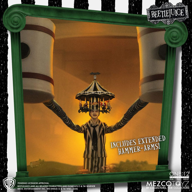 Mezco Toys Beetlejuice Deluxe Edition 1/12 Actionfigur